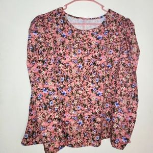 Shein Pink Floral Top